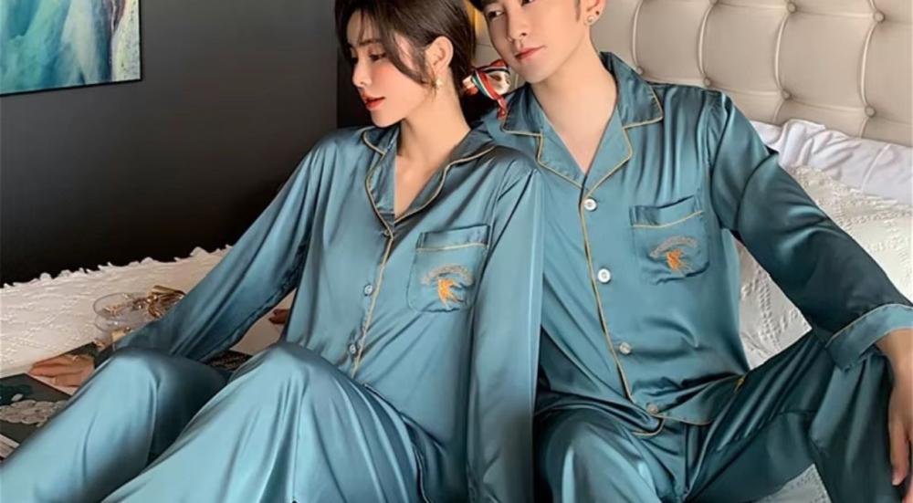 elegant satin pajamas