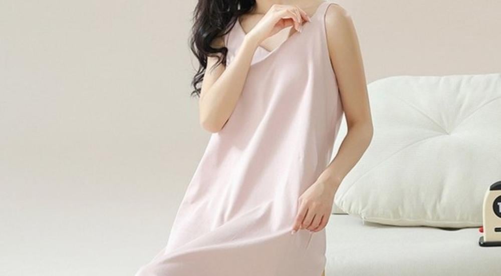 Comfortable-slip-dress-for-home
