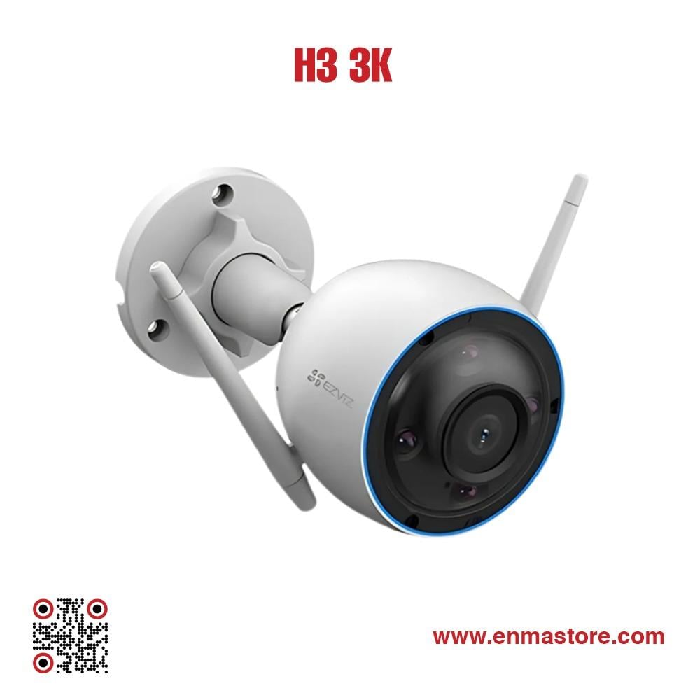 EZVIZ H3 5MP 3K Outdoor Smart Wi-Fi Camera Color Night Vision AI Human Detection IP67 Weatherproof