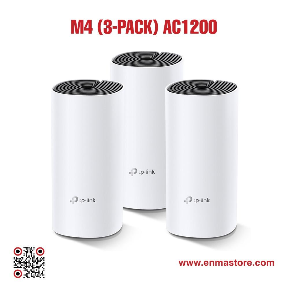 نظام واي فاي شبكي منزلي كامل DECO M4 (3-PACK) AC1200