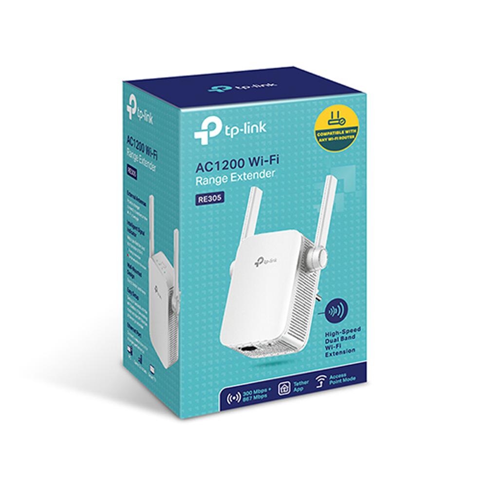 تي بي لينك - RE305 AC1200 - موسع نطاق شبكة الواي فاي