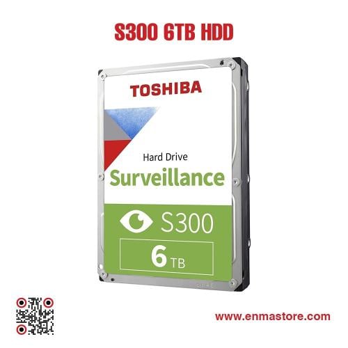 محرك أقراص داخلي للمراقبة من توشيبا S300 بسعة 6 تي...