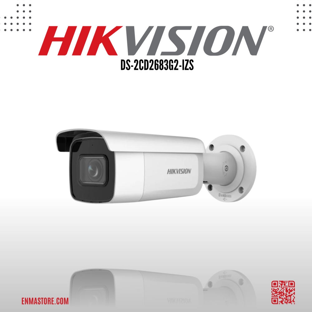 كاميرا مراقبة شبكية خارجية AcuSense 8MP مزودة بمحرك متغيرة البؤرة DS-2CD2683G2-IZS