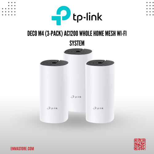 نظام واي فاي شبكي منزلي كامل DECO M4 (3-PACK) AC12...