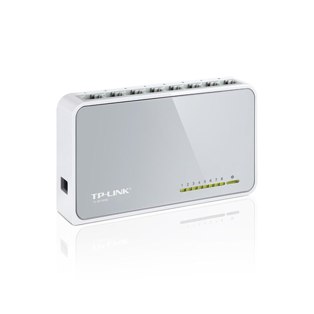 محول TP-Link TL-SF1008D 8 منافذ 10/100 ميجابت/ثانية – محول سطح مكتب غير مُدار