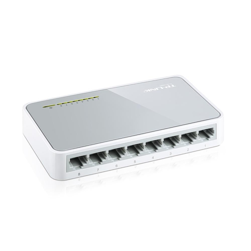 محول TP-Link TL-SF1008D 8 منافذ 10/100 ميجابت/ثانية – محول سطح مكتب غير مُدار