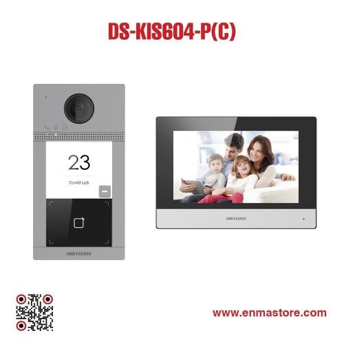مجموعة إنتركم فيديو IP هيكفيجن DS-KIS604-P(C)