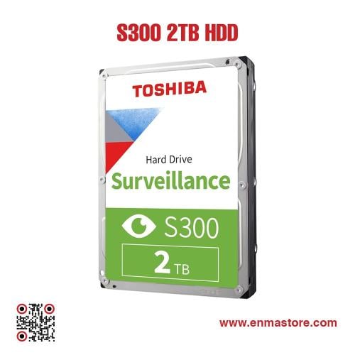 محرك أقراص داخلي للمراقبة من توشيبا S300 بسعة 2 تي...