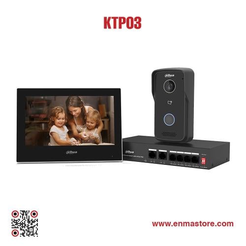 مجموعة إنتركم فيديو Dahua KTP03 بدقة HD – شاشة لمس...