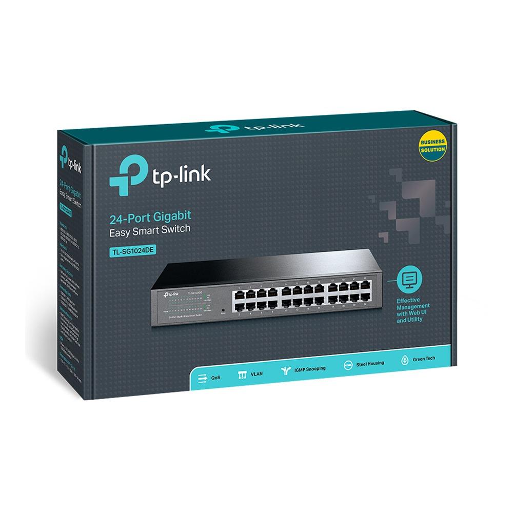 سويتش تي بي لينك TL-SG1024DE ذكي24 منفذ جيجابت