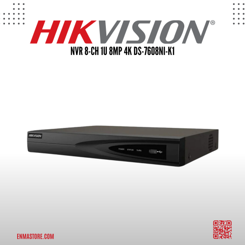 جهاز تسجيل كاميرات شبكي (NVR) 8 قنوات 1U 4K DS-760...