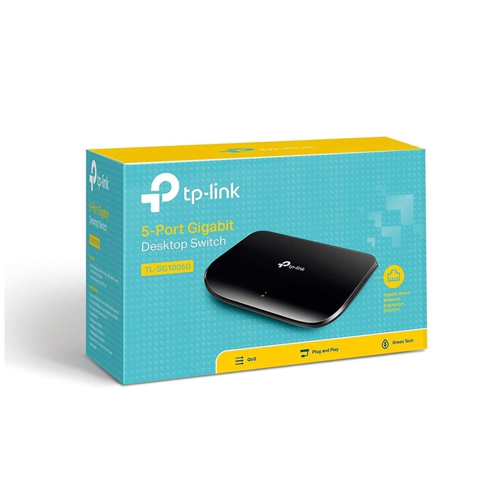 محول شبكة TP-Link TL-SG1005D بسرعة 5 منافذ جيجابت