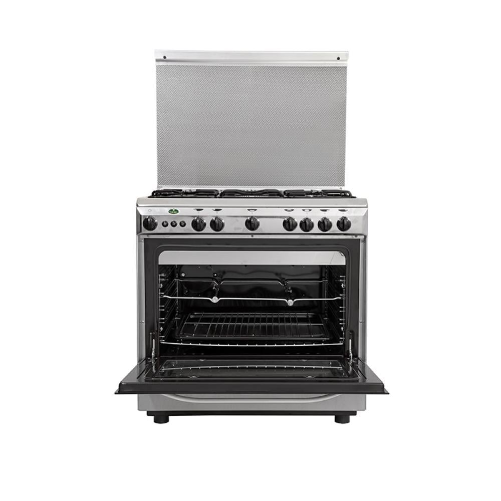 موقد طبخ كريازي غاز مقاس 80*60 سم 5 شعلات شواية امان كامل ستيل KZ8600SM/2