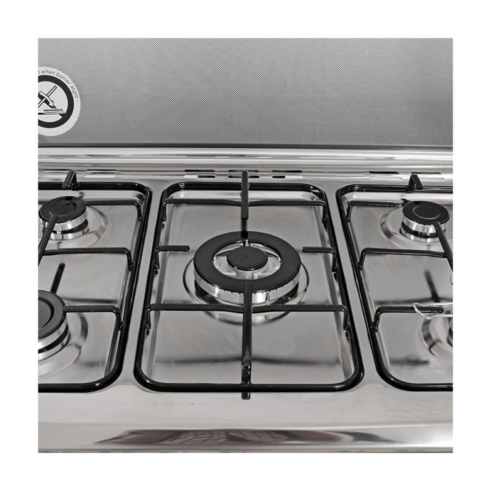 موقد طبخ جنرال سوبريم  غاز مقاس 80*60 سم 5 شعلات غاز امان كامل ستيل GS8650FS