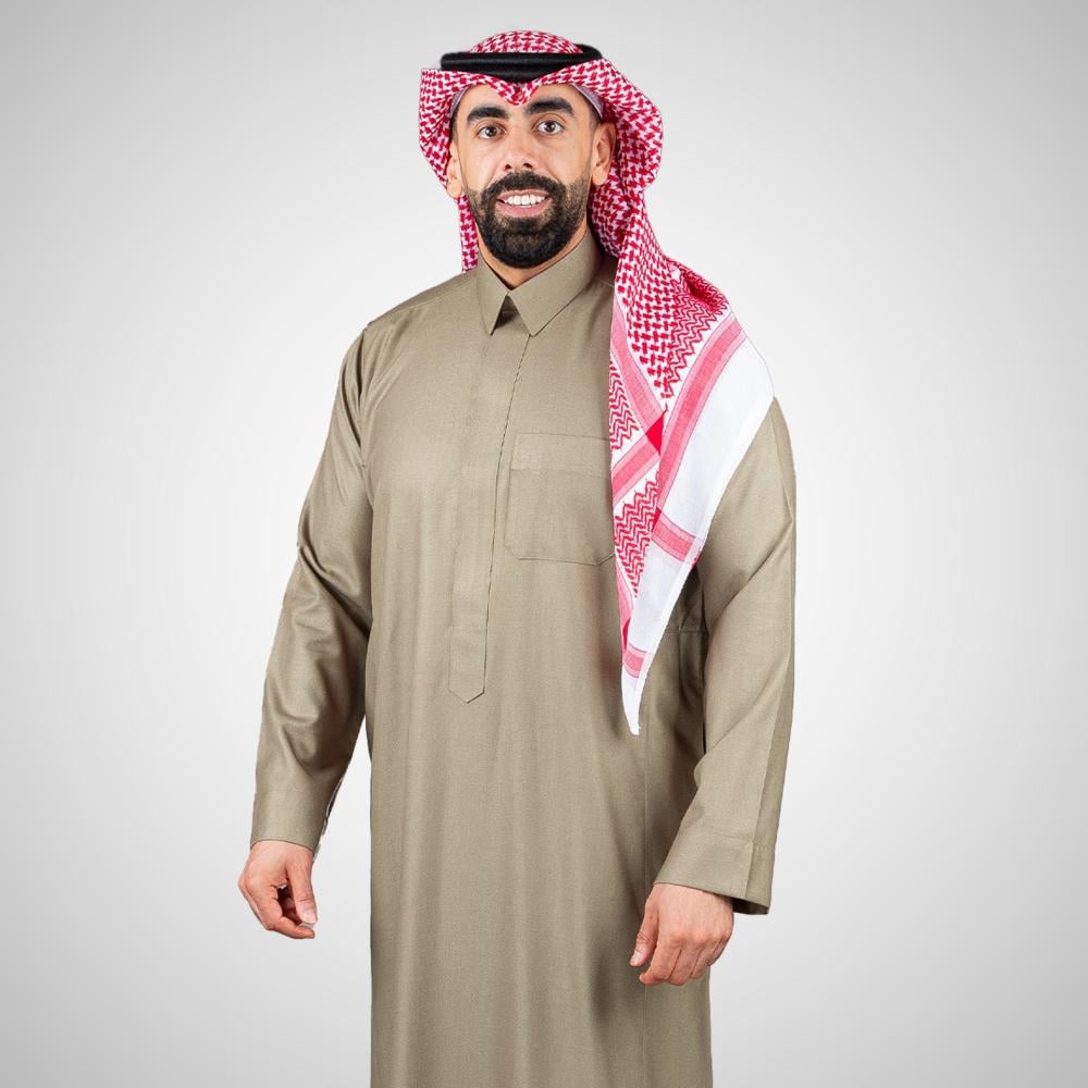 ثوب رجالي شتوي سحاب قلاب - راكز