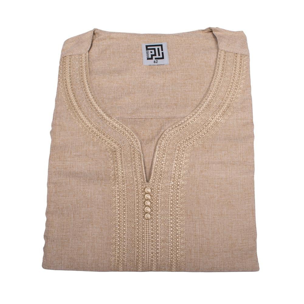 قميص مغربي صيفي رجالي - راكز نص كم