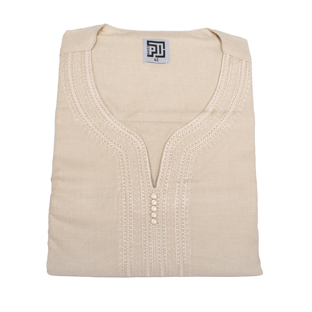 قميص مغربي صيفي رجالي - راكز نص كم