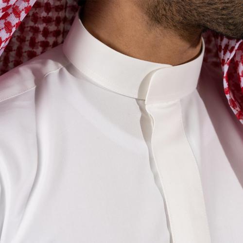 ثوب ابيض رجالى سحاب عادي راكز