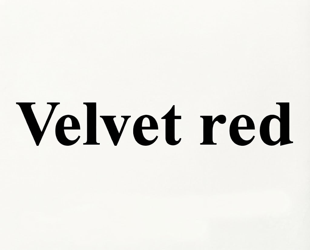 Velvet red