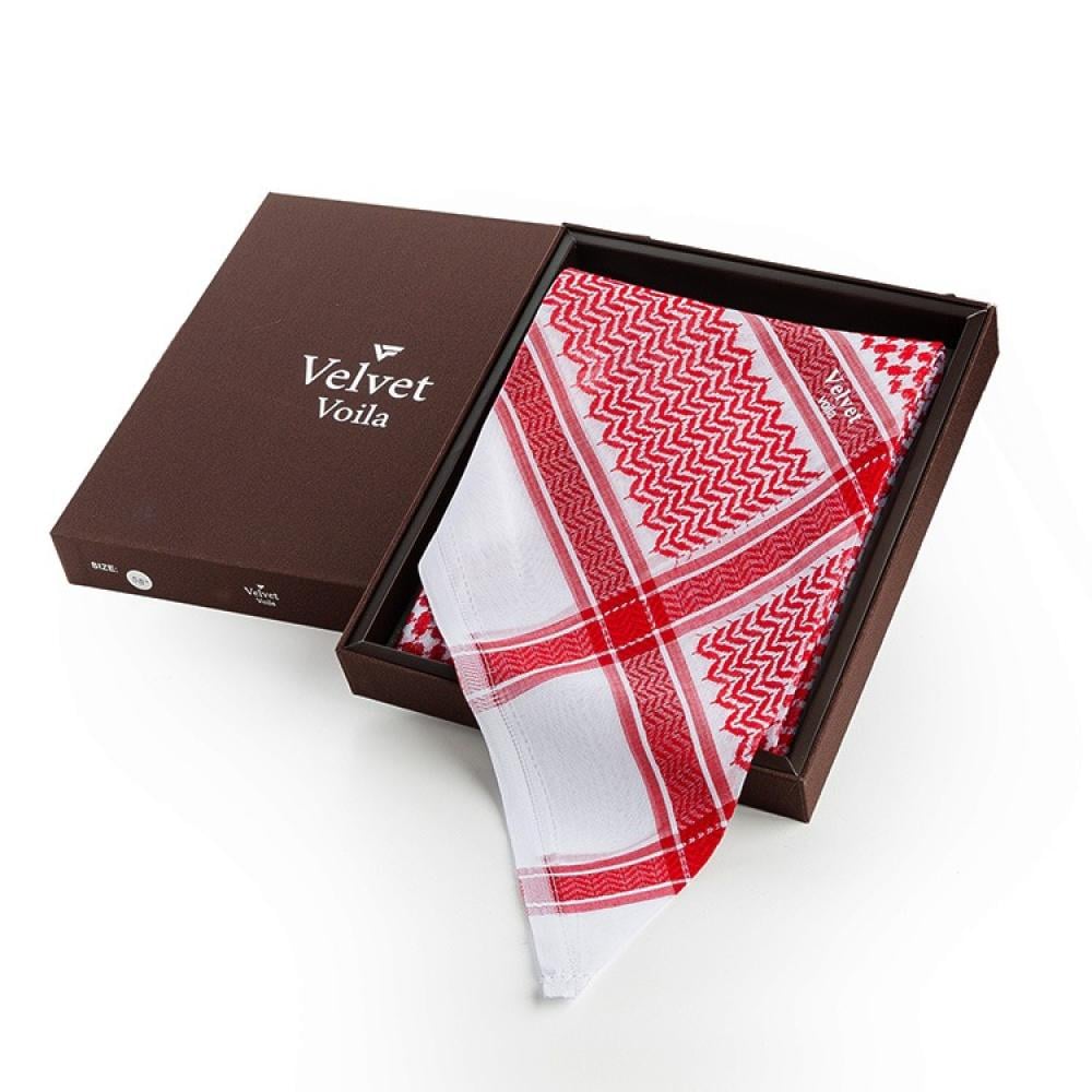 شماغ أحمر رجالي Velvet-Voila