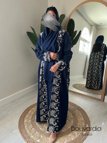 عبايه ركامه ازرق