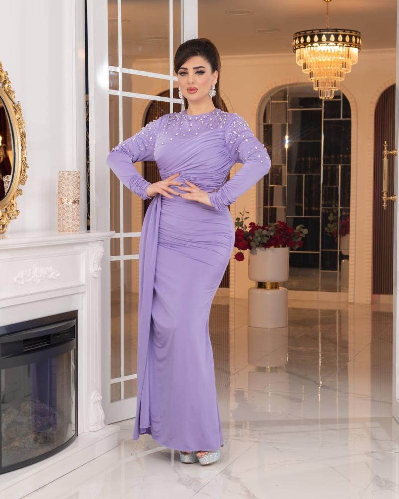 فستان إشراقة الألماس (موف)