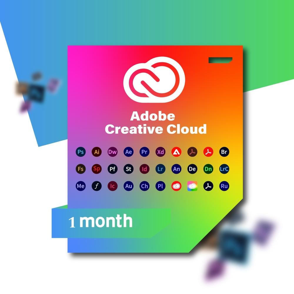 أشتراك أدوبي كلاود شهر واحد Adobe Creative Cloud