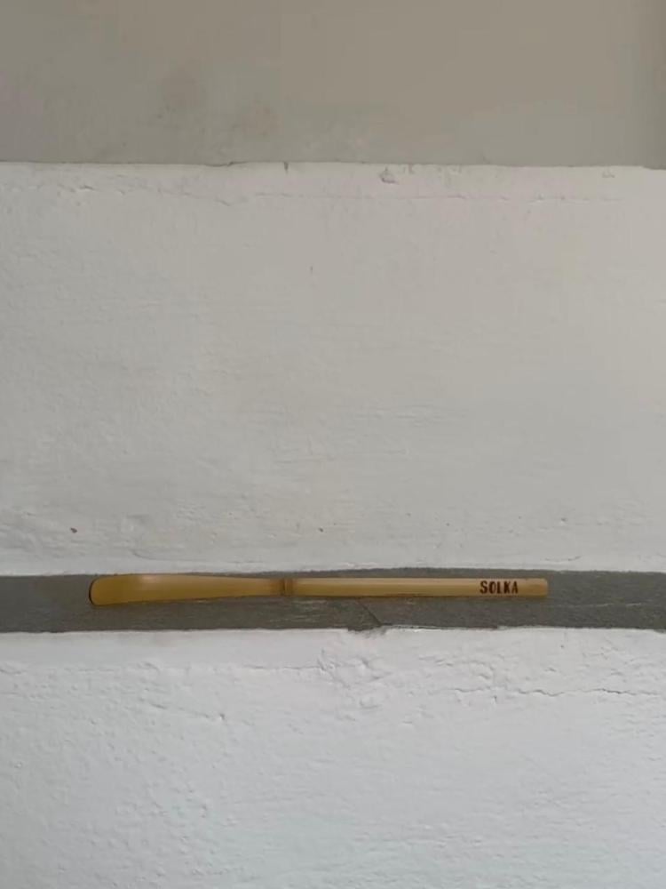 Matcha tea tools blue with small black dots