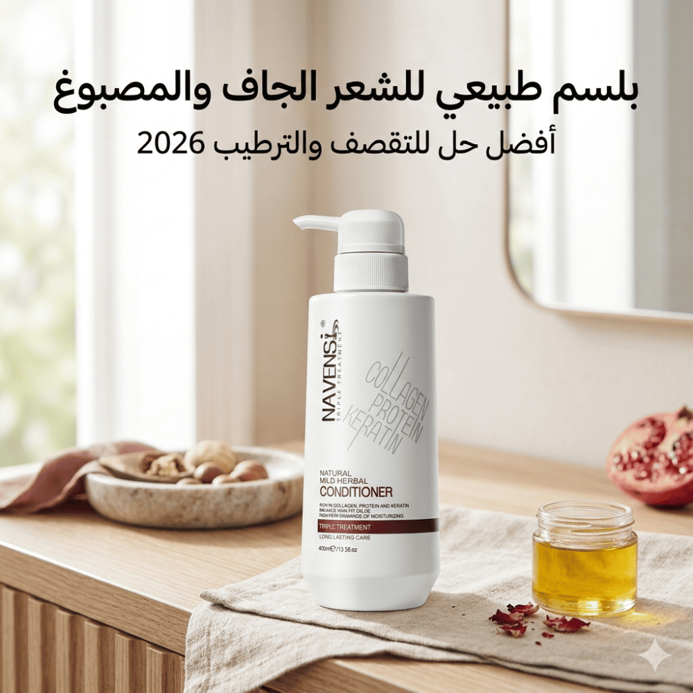 افضل بلسم طبيعي للشعر الجاف والمصبوغ حل للتقصف والترطيب 2026