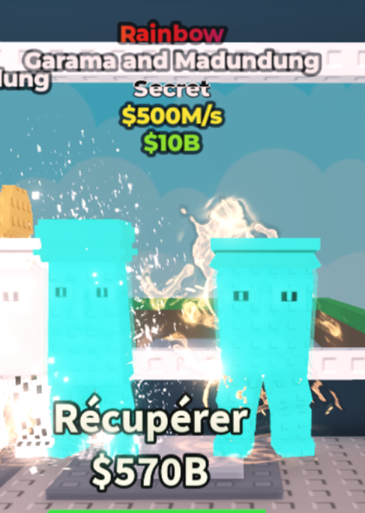 Garama And Madundung Raimbow 500m/s (Steal A Brainrot) - Neuf Sous Blister - Apple