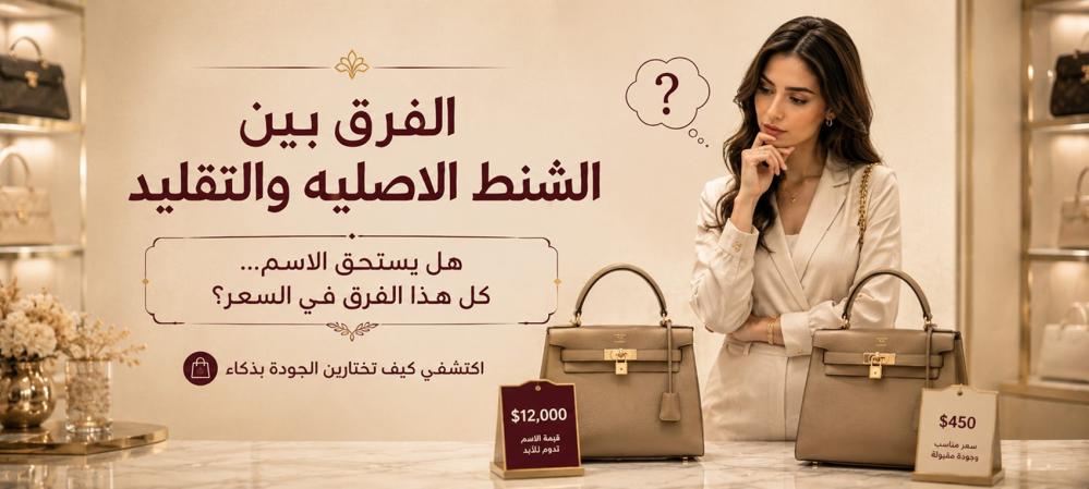 الفرق بين الشنط الاصليه والتقليد