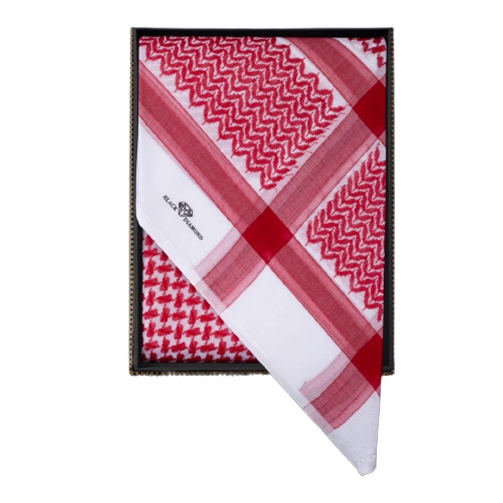 شماغ بلاك دايموند احمر انجليزي