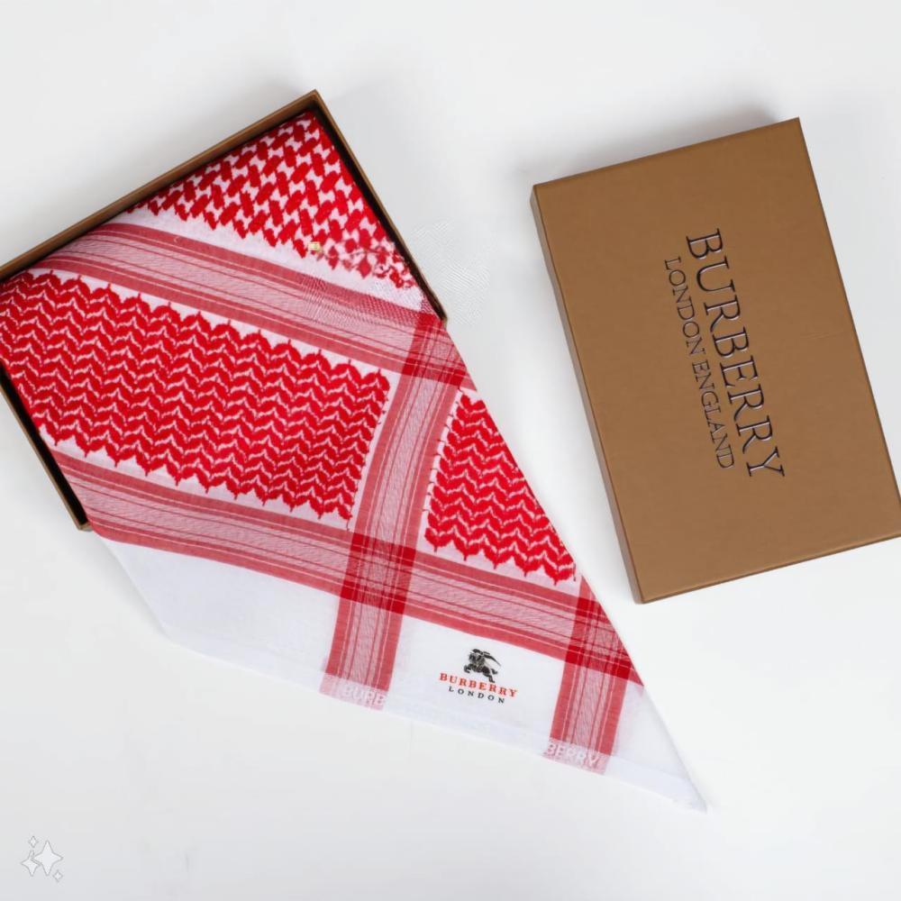 شماغ بربري لندن احمر 2024