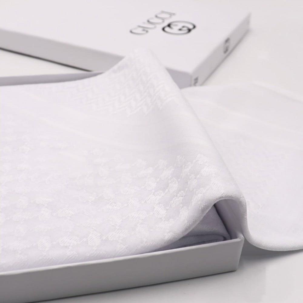 شماغ قوتشي الأبيض صناعة إنجليزية من قطن طبيعي 100