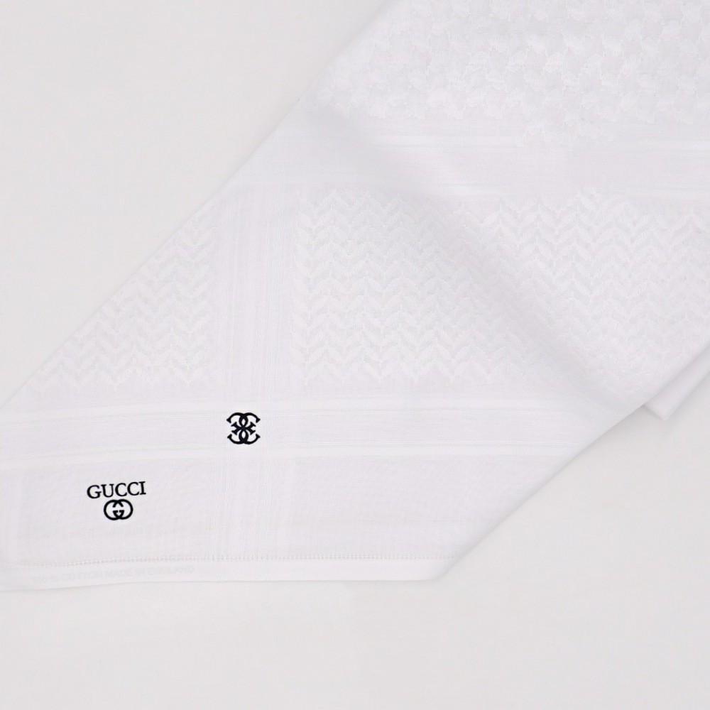 شماغ قوتشي الأبيض صناعة إنجليزية من قطن طبيعي 100