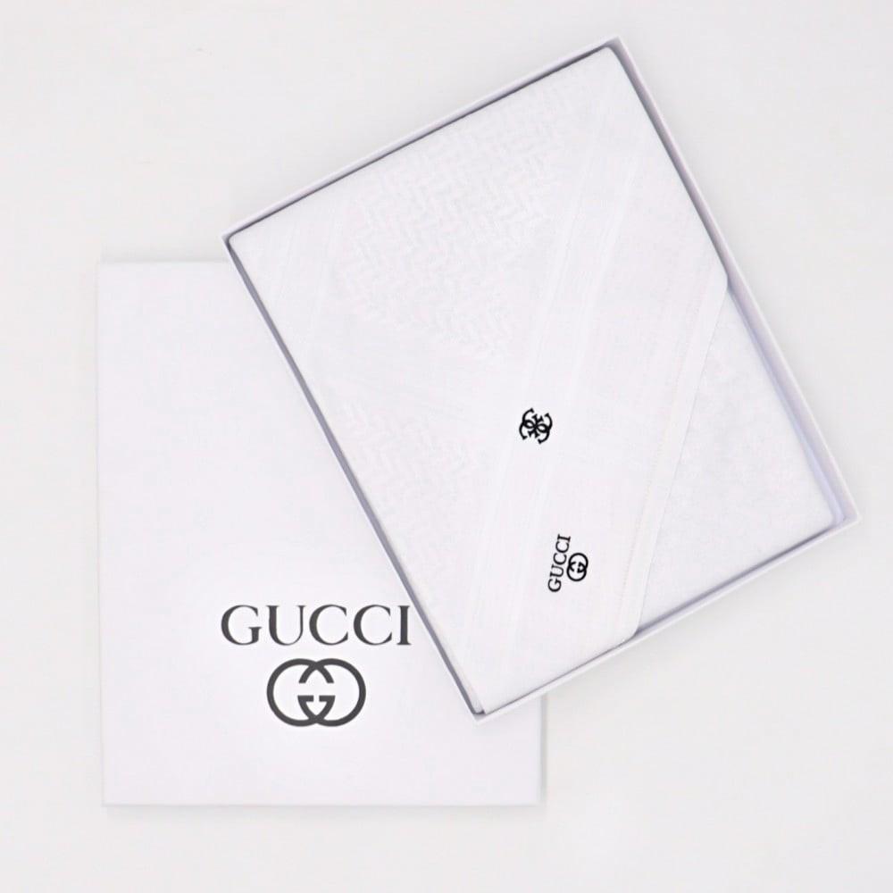 شماغ قوتشي الأبيض صناعة إنجليزية من قطن طبيعي