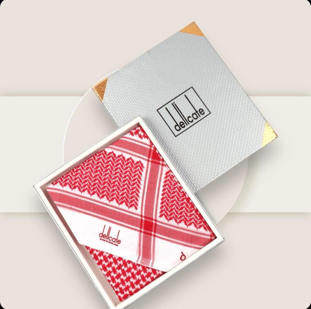 شماغ ديليكت احمر غامق-B2