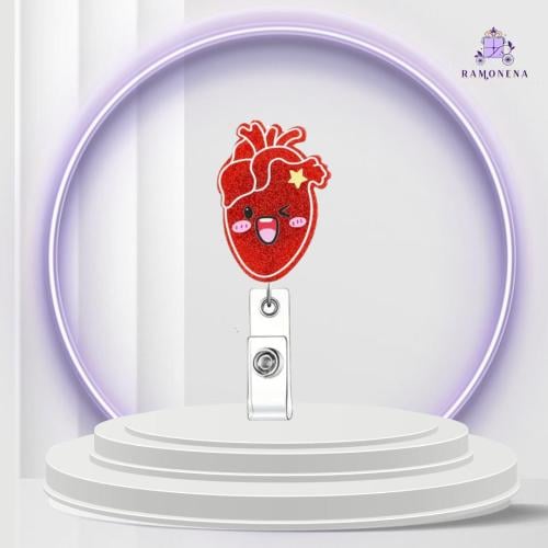 حامل بطاقة العمل مجسم قلب