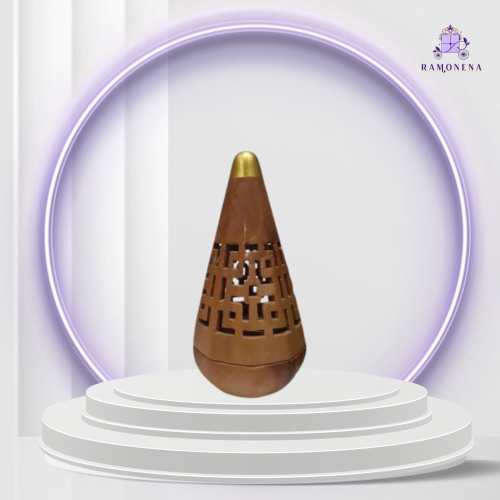 مبخره سيراميك تراثيه هرميه لون بني