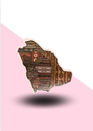 استيكر خريطة المملكة
