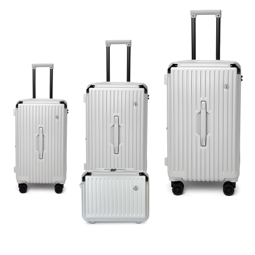 حقائب فايبر 4 قطع (Silver white)