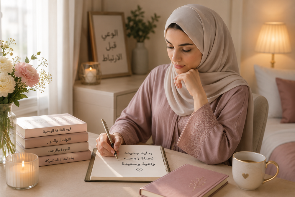 عروس تتأمل في الاستعداد للحياة الزوجية قبل الزواج