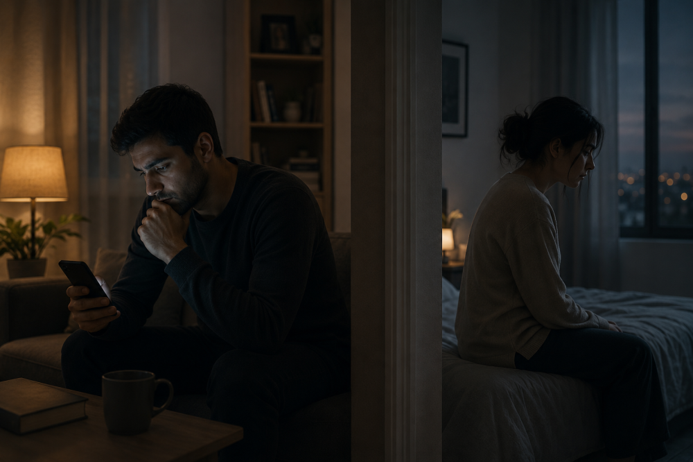 مراقبة شخص من الماضي بعد انتهاء العلاقة