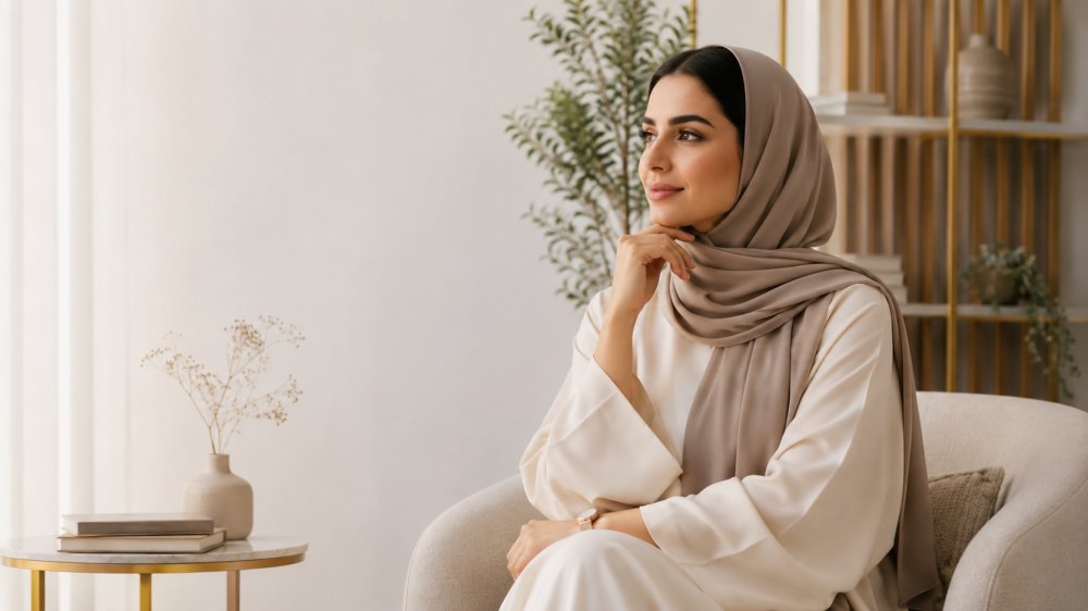 امرأة تفهم مشاعرها بوعي
