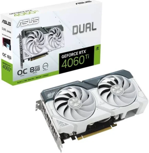 VGA ASUS DUAL RTX4060 Ti OC Edition- 8Gb 2 FAN-WHI...