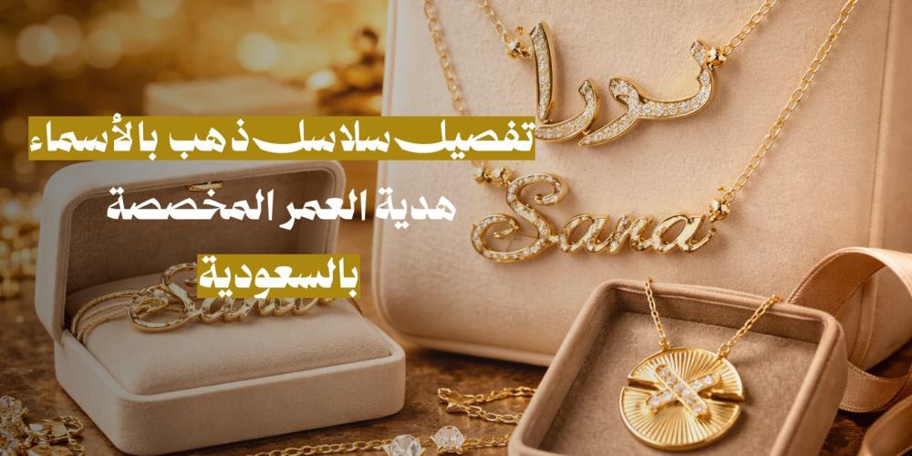 سلاسل ذهب بالأسماء تفصيل يدوي السعودية.