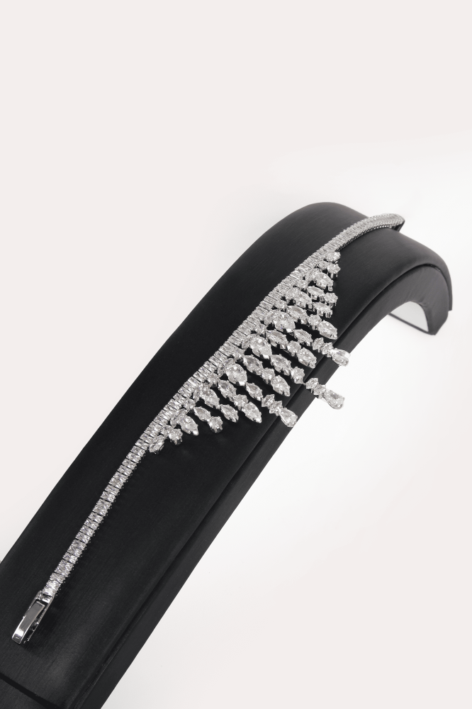 طقم اكسسوار زركون 4 قطع - (تصميم رقم 26)