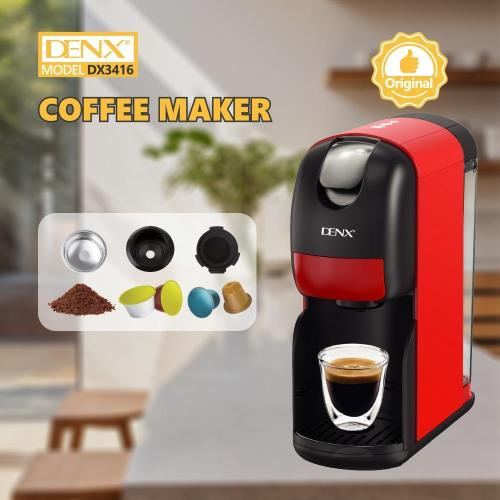 ماكينة قهوة كبسولات 3 في 1 , دينكس DX3416