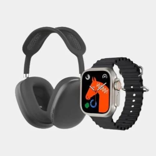 ساعة ذكية P9 Ultra 2 مع سماعة رأس و 7 سيور