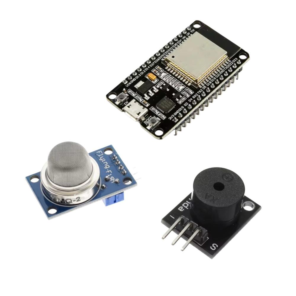 تصميم نظام إنذار لتسرب الغاز باستخدام ESP32: شرح عملي + تحليل الإشارات وكود كامل